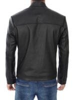 ricardo cow hide mens black leather jacket Rare-Leather