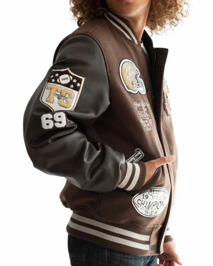 top gun bears varsity jacket Rare-Leather