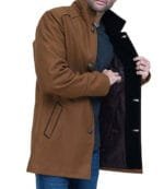 twm roy brown mens wool overcoat Rare-Leather