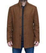 twm roy brown mens wool overcoat Rare-Leather