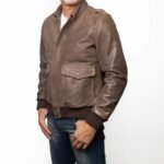 Dwight Schultz The A-Team Da Nang 1970 Leather Jacket