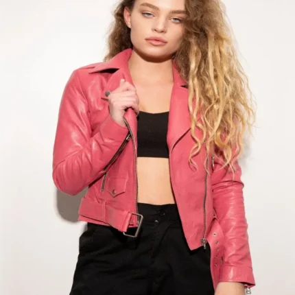 Barbie Pink Leather Jacket