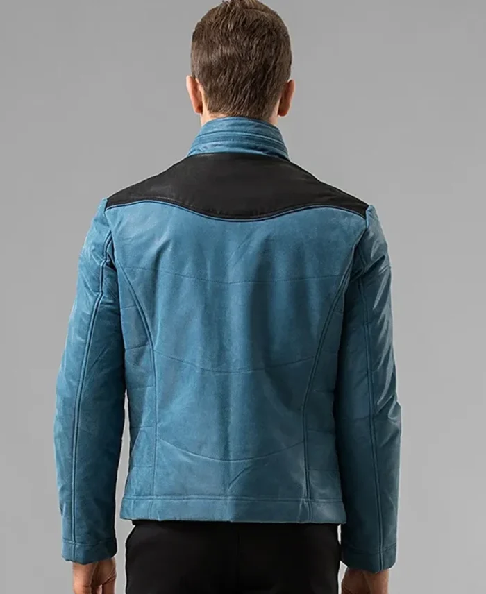 Blue Leather back