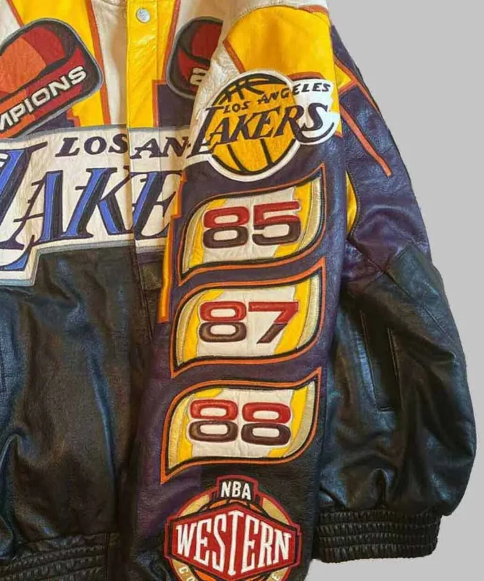 Los Angeles Lakers 2000 Championship Jacket RARE-LEATHER