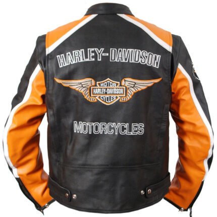 MENS HARLEY DAVIDSON MOTORCYCLE CLASSIC CRUISER JACKET RARE-LEATHER