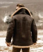 Matthew Belted Cuffs Shearling Leather Jacket Rare-Leather