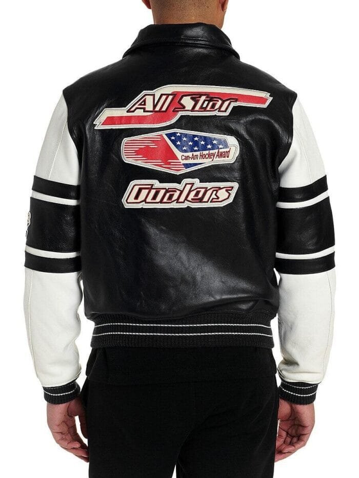 Avirex All Star Jacket Black RARE-LEATHER