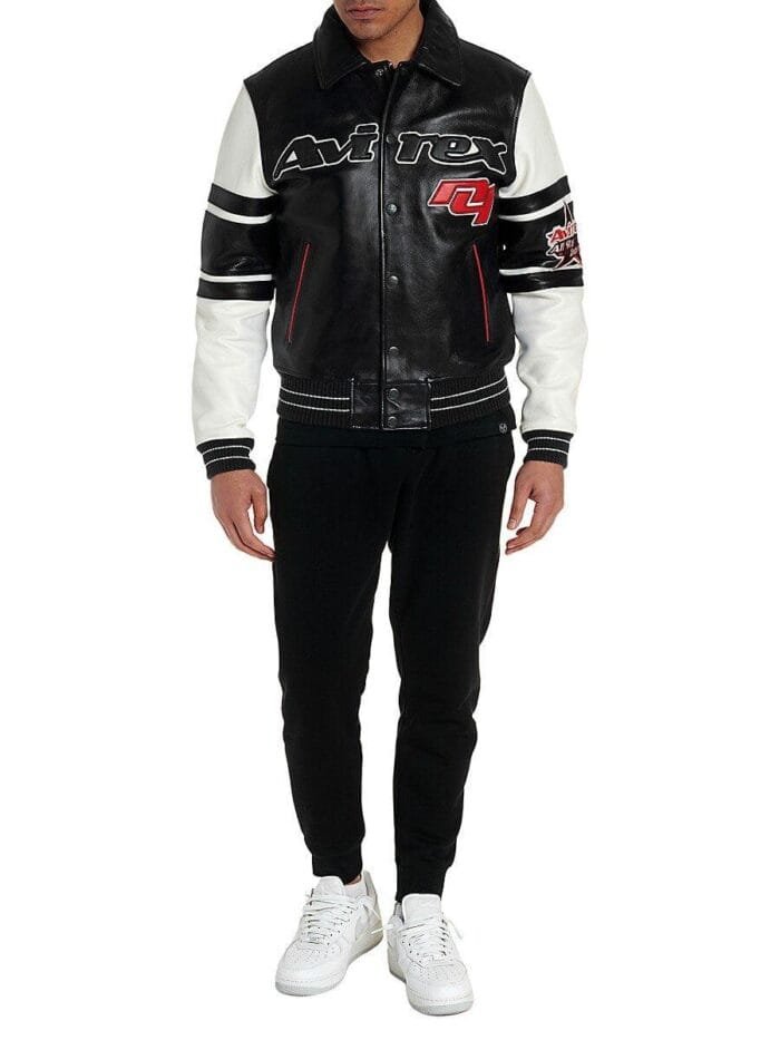 Avirex All Star Jacket Black RARE-LEATHER