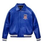 Women's Blue Vintage Avirex Leather Jacket