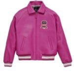 Women's Pink Vintage Avirex Leather Jacket