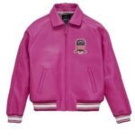 Women's Pink Vintage Avirex Leather Jacket