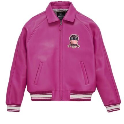 Women's Pink Vintage Avirex Leather Jacket