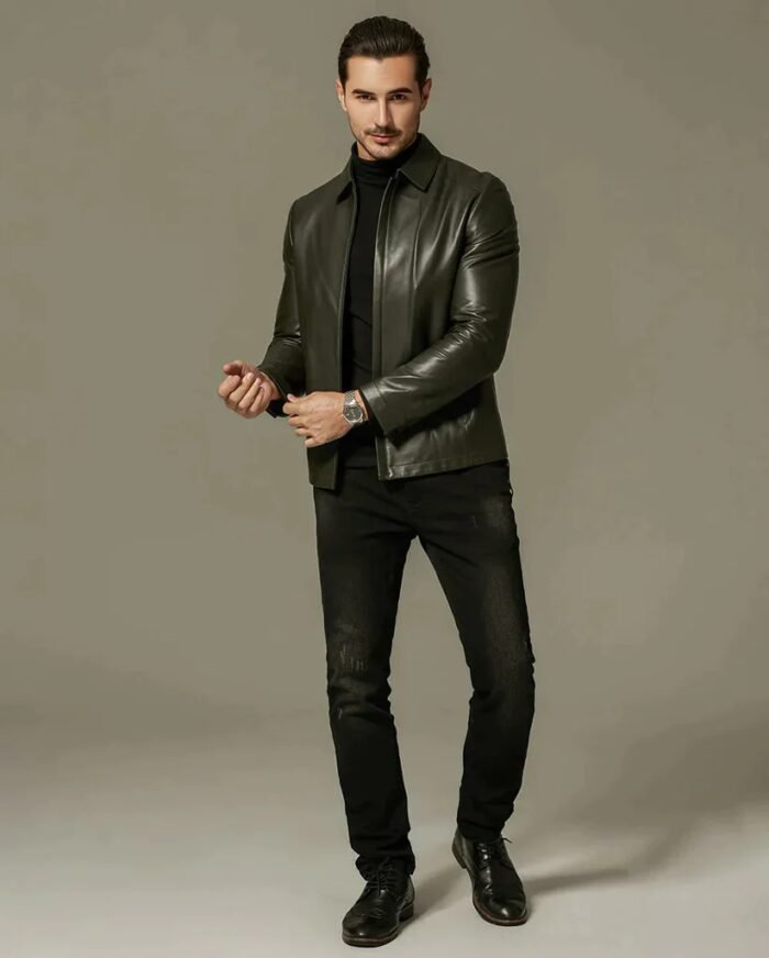 Lambskin Men’s Classic Leather Jacket