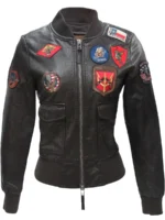 Top Gun Women’s Vegan Leather Jacket