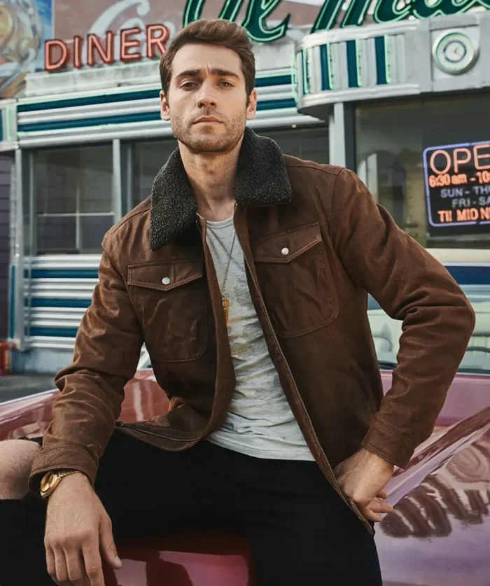 Chris Mens Real Brown Leather Jacket