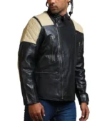 Black Brando Fashion Men Leather Jacket Rare Leather