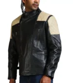 Black Brando Fashion Men Leather Jacket Rare Leather