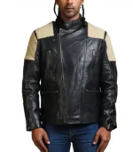 Black Brando Fashion Men Leather Jacket Rare Leather