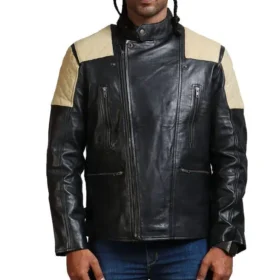 Black Brando Fashion Men Leather Jacket