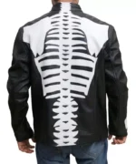 Skeleton Black Halloween Leather Jacket