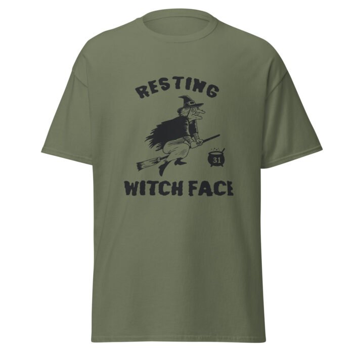 unisex classic tee military green front 66c86d164f796