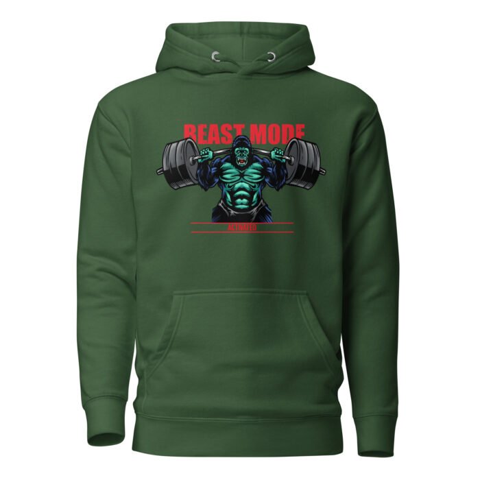 unisex premium hoodie forest green front 66ae7056f0081