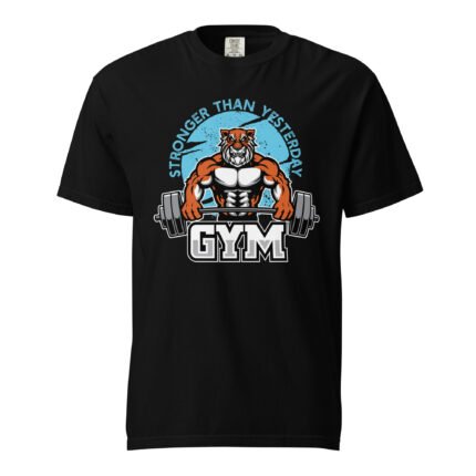 Stronger Than Yesterday Unisex T-shirt-Rare Leather- GYM T shirts