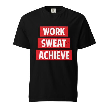 Work Sweat Achieve Unisex T-shirt-Rare Leather