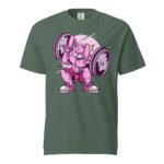 Rabbit Lifting Barbell – No Pain No Gain Unisex T-shirt-Rare Leather-Gym Tshirts