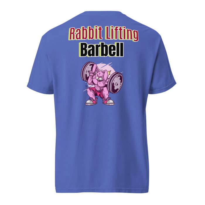 Rabbit Lifting Barbell – No Pain No Gain Unisex T-shirt-Rare Leather-Gym Tshirts