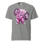 Rabbit Lifting Barbell – No Pain No Gain Unisex T-shirt-Rare Leather-Gym Tshirts