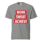 Work Sweat Achieve Unisex T-shirt - Rare Leather