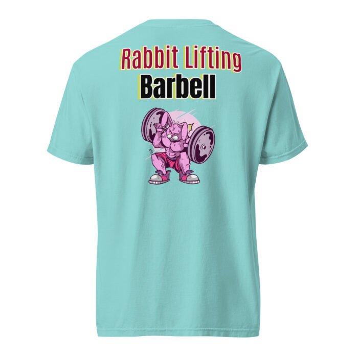 Rabbit Lifting Barbell – No Pain No Gain Unisex T-shirt-Rare Leather-Gym Tshirts