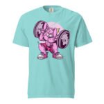 Rabbit Lifting Barbell – No Pain No Gain Unisex T-shirt-Rare Leather-Gym Tshirts