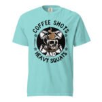 Coffee Shots And Heavy Squats Unisex T-shirt-Rare Leather- GYM T shirts