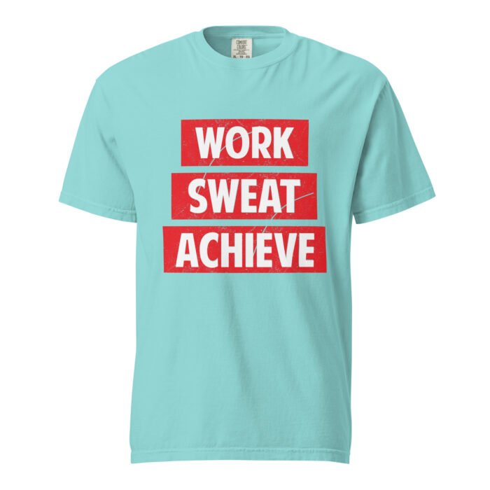 Work Sweat Achieve Unisex T-shirt - Rare Leather