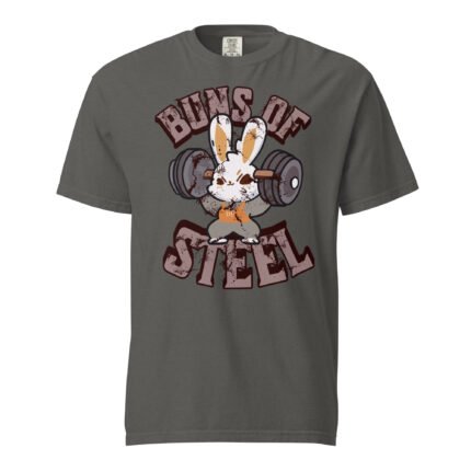 Buns Of Steel Unisex T-shirt-Rare Leather-Gym Tshirts