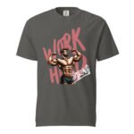 Work Hard Strong Unisex T-shirt-Rare Leather- GYM T shirts