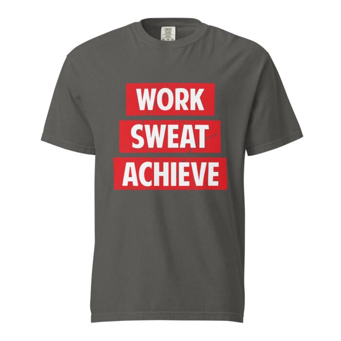 Work Sweat Achieve Unisex T-shirt - Rare Leather