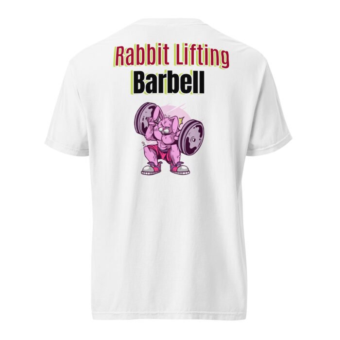 Rabbit Lifting Barbell – No Pain No Gain Unisex T-shirt-Rare Leather-Gym Tshirts