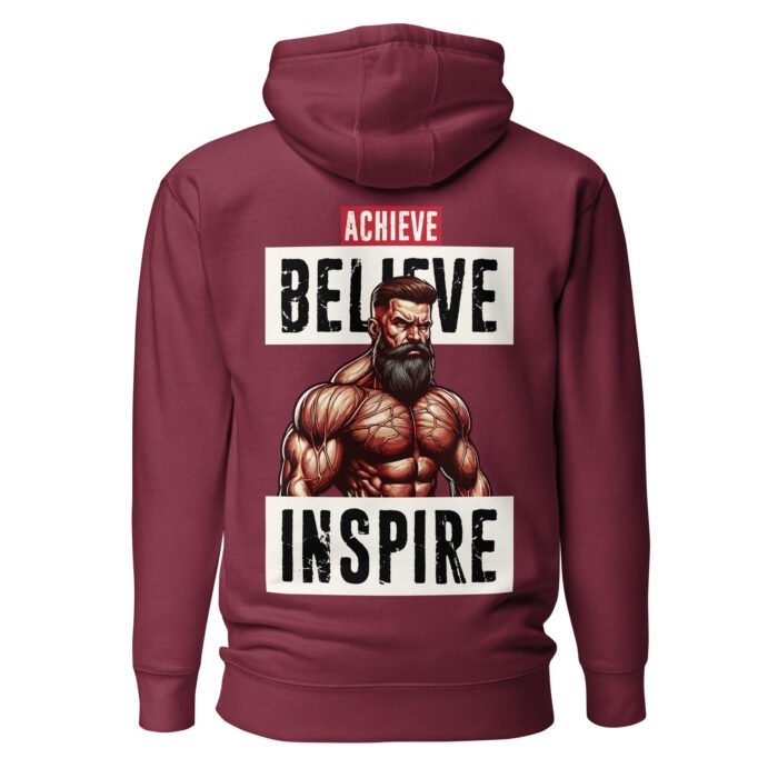 unisex premium hoodie maroon back 66d69dca12079