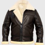 Luz B-3 Shearling Brown Leather Aviator Jacket