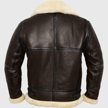 Luz B-3 Shearling Brown Leather Aviator Jacket