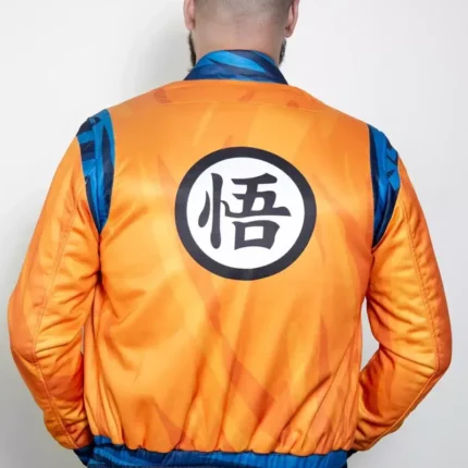 Men’s Goku Anime Orange Bomber Jacket